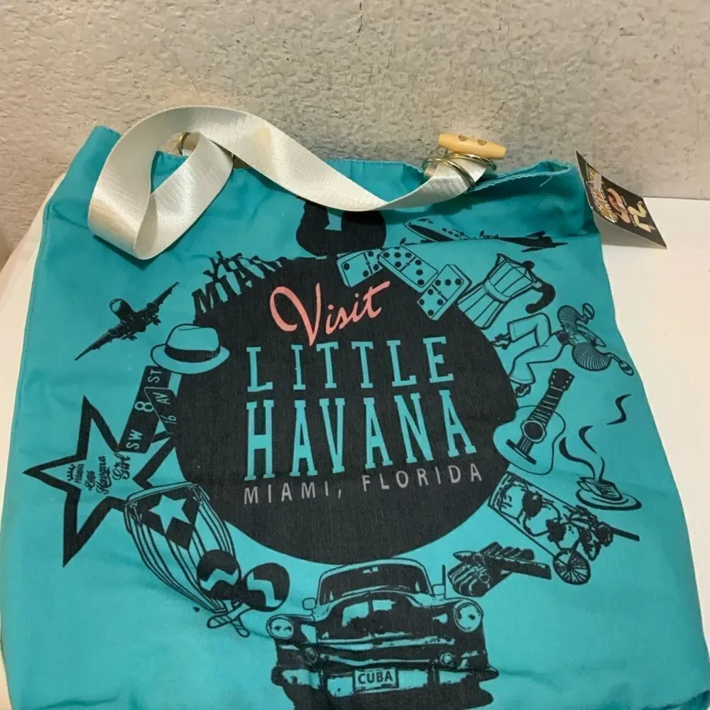 NWT Little Havana Miami Florida Bag Backpack Convertible Tote Bag